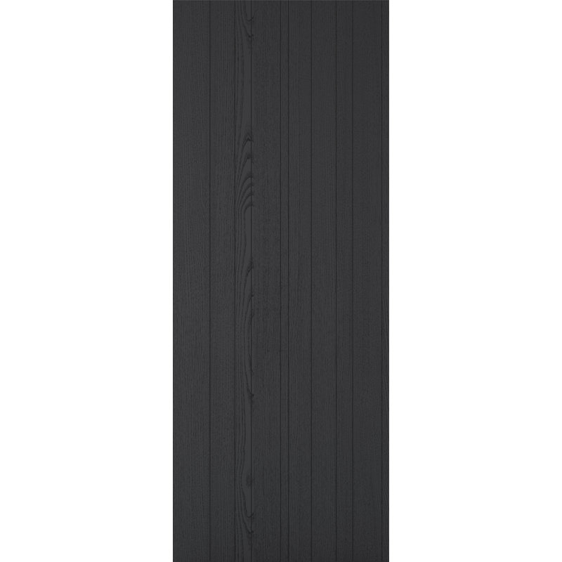 Montreal Laminate Black Internal Door, Standard Doors, 1981mm H x 686mm W x 35mm D