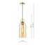 Tao 1LT PENDANT AMBER GLASS-942158158