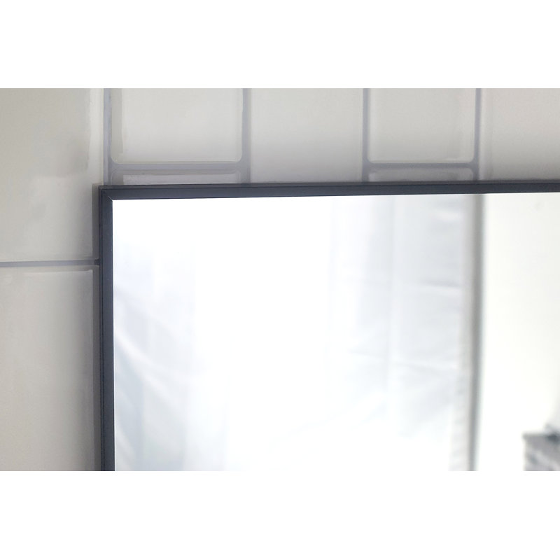 Goza Metal Flat Wall Mirror, 29.5" x 39.5"