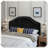 Tufted Upholstered Headboard Metal Legs Nailhead Trim Adjustable,Queen-2109433791