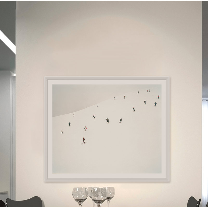 Skiers On Slopes Giclee Print by Getty Images
