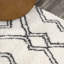Tapis blanc / gris à poils longs Kips Bay-1136719212