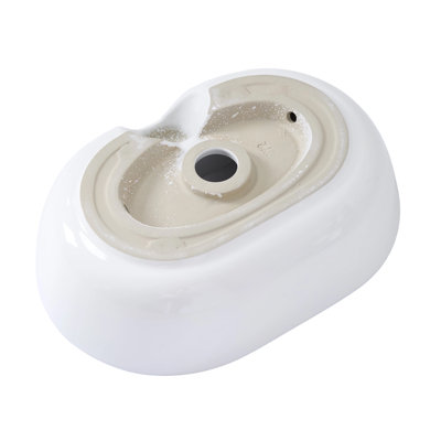 Ceramic Countertop Washbasin Vessel Sink with Pop-up Waste Kit