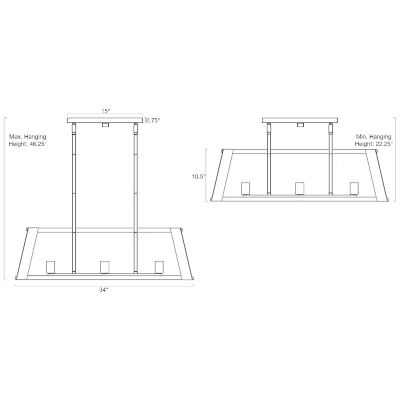 Luminaire pour îlot de cuisine 6 lumières Stories Andrii 34