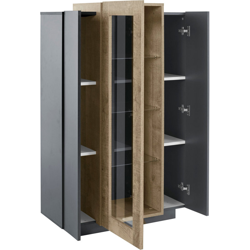 Aviyanah Sideboard, Anthracite/Oak