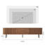 Meuble télé de style Mid-Century, console média en bois minimaliste avec volet roulant-581230149-581230150