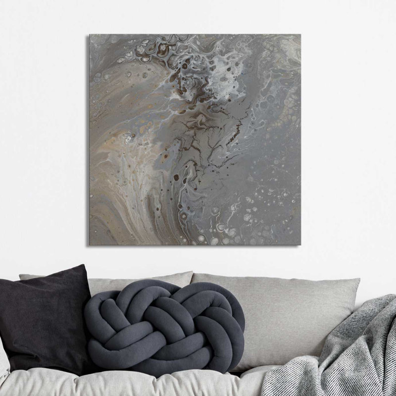 « modern flow i », reproduction de peinture à l’huile sur toile, H 18" x l 18" x P 1"