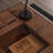 Nut-brown Rectangular Solid Wood Writing desk with drawers desk