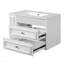Meuble-lavabo mural de 30 po, armoire de rangement flottante avec 2 tiroirs, lavabo simple en céramique à 3 trous, armoire moderne.-281275592