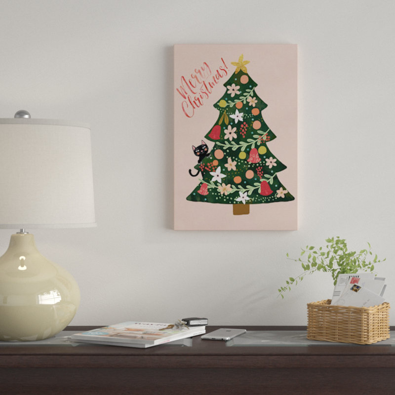 « xmas pin », impression sur toile tendue, H 12 po x l 8 po x P 0,75 po, Pas de tapis, Toile tendue