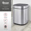 Swan Touch Bin with Removable Retainer Ring, Simple Touch Lid System, Stainless Steel with Fingerprint Proof Finish-115319375-129040089
