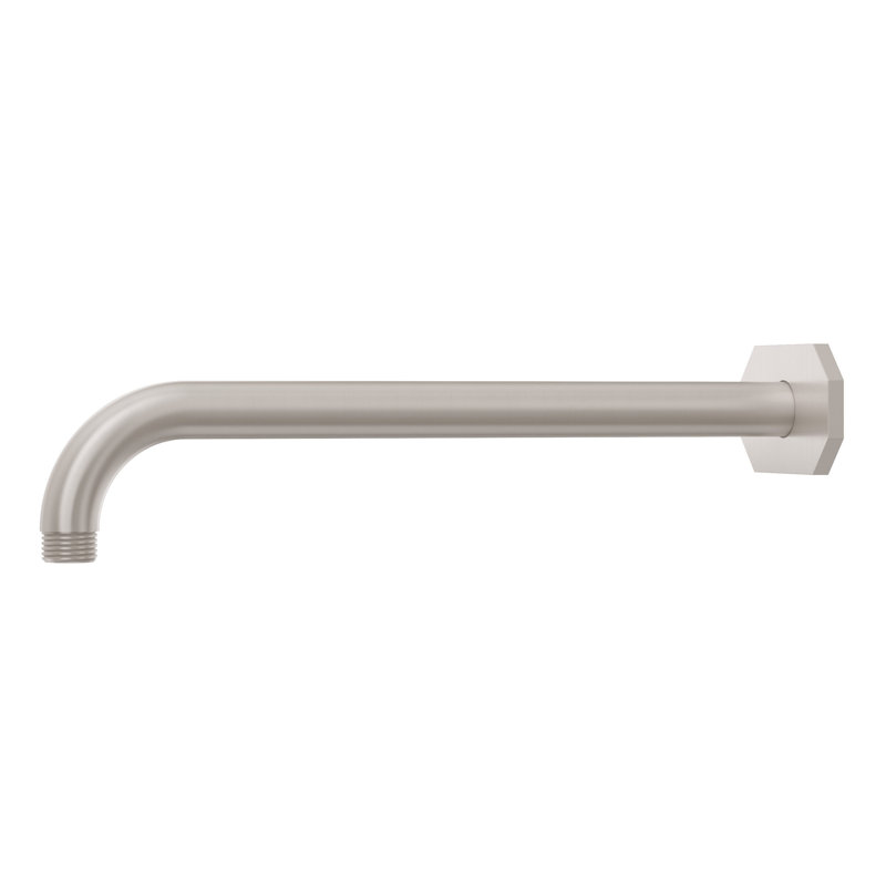 Morro Bay 12" Wall Shower Arm Round Base, Matte Black
