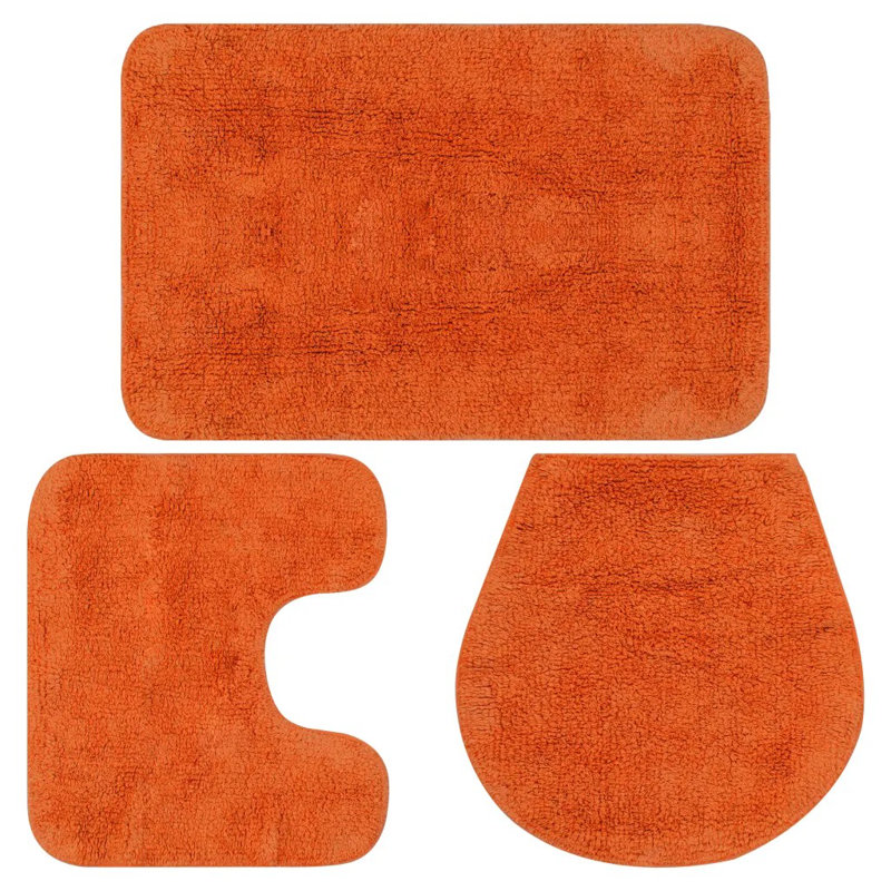 Laretta 3 Piece Bath Math Set, Orange