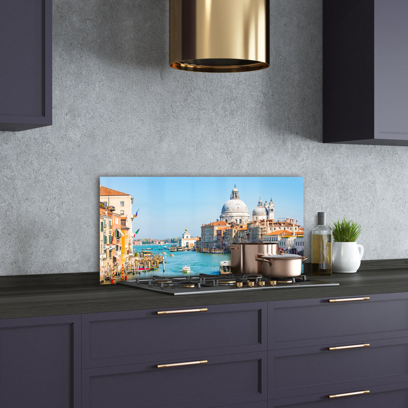 Lousine 50cm W x 100cm L Glass Peel and Stick Panel