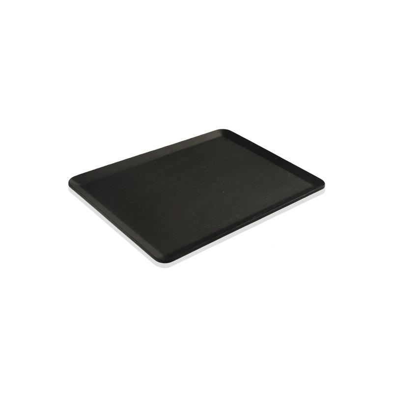 Élégant plateau de service en bois, beige, 14,2 po x 11,0 po | Fabrication 100% bois naturel, durable et élégante | Parfait pour recevoir, déjeuner au lit ou décoration intérieure | Ne va pas au lave-vaisselle ni au micro-ondes