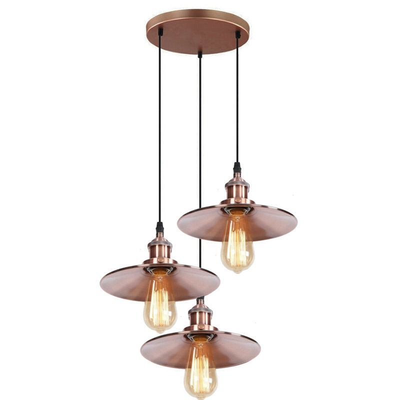Idabel 3 - Light Cluster Pendant, Copper
