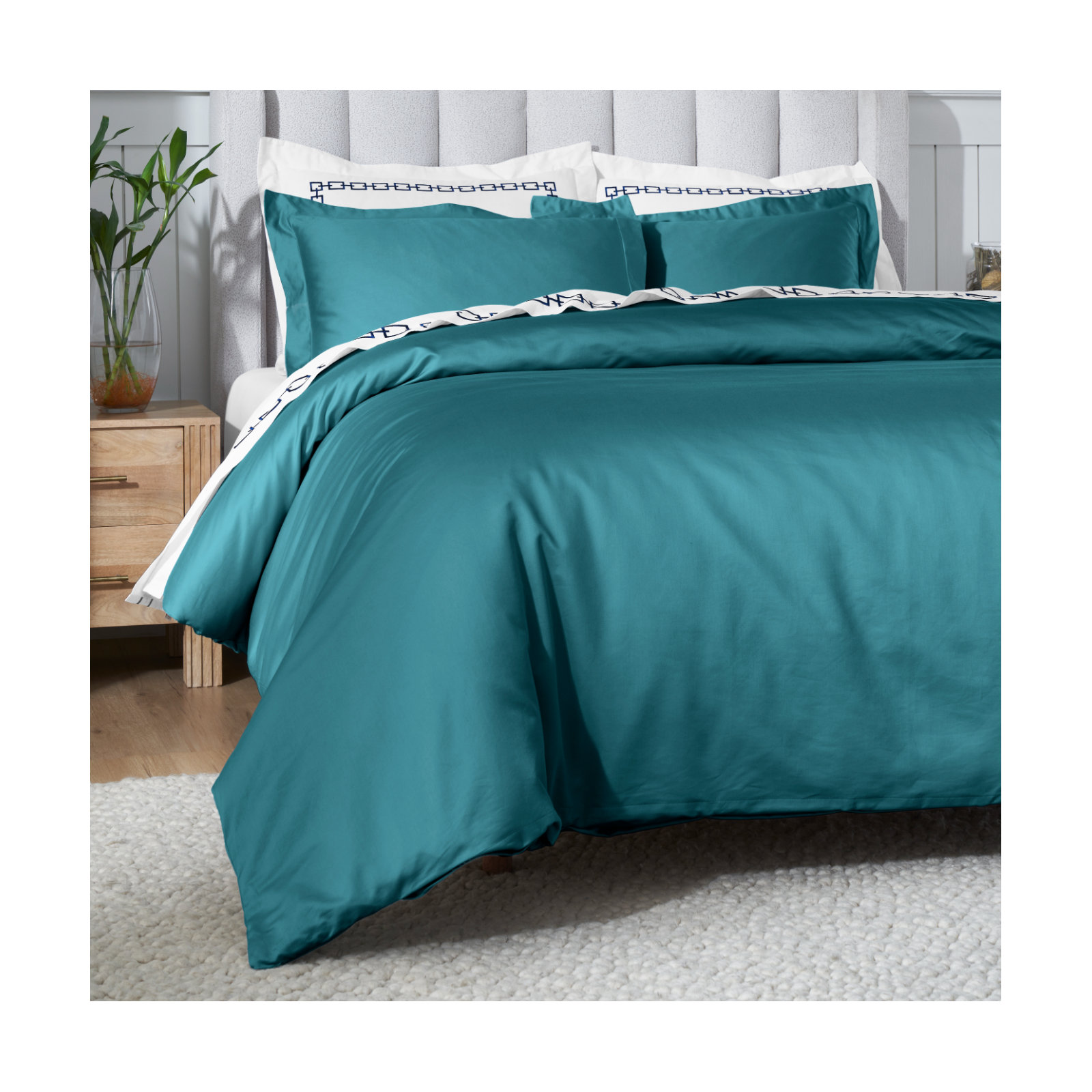 Duvet Cover Set, Caribbean, King/California King Duvet Cover + 2 King Shams