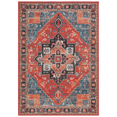Ossiel Performance Machine Washable Southwestern Rug