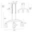 Luminaire suspendu 3 lumières Bergeson
