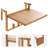 Folding patio tables for balconies L 27.6“ x W 29.5” Siffre
