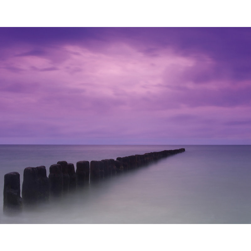 Atmosphere Purple Pier 6-Panel Wall Mural 8.2' High x 10.4' Wide
