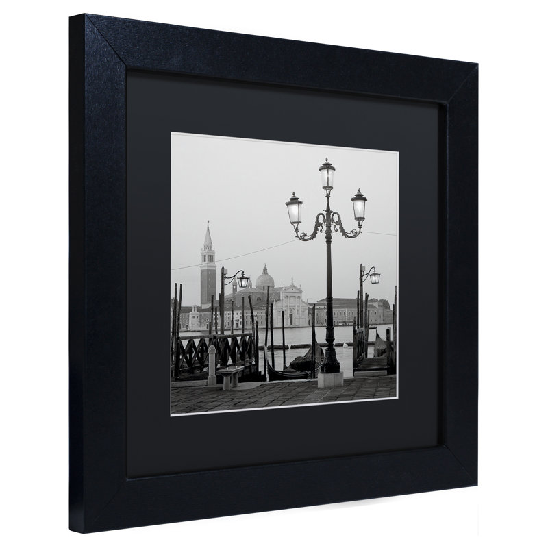 Alan Blaustein «Venezia IV», reproduction de photo encadrée, H 11 po x l 14 po x P 0,5 po, Noir