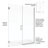 Celesta 46" W x 72" H Hinged Semi-Frameless Shower Door-15662745-15662749