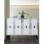 Console moderne avec plusieurs tablettes, finition blanche, 47,2 po x 31,5 po x 11,6 po | 100% panneau de particules enduit de mélamine, épaisseur: 0,7 pouce | Conception murale, élégante et fonctionnelle pour la décoration intérieure-1681329140