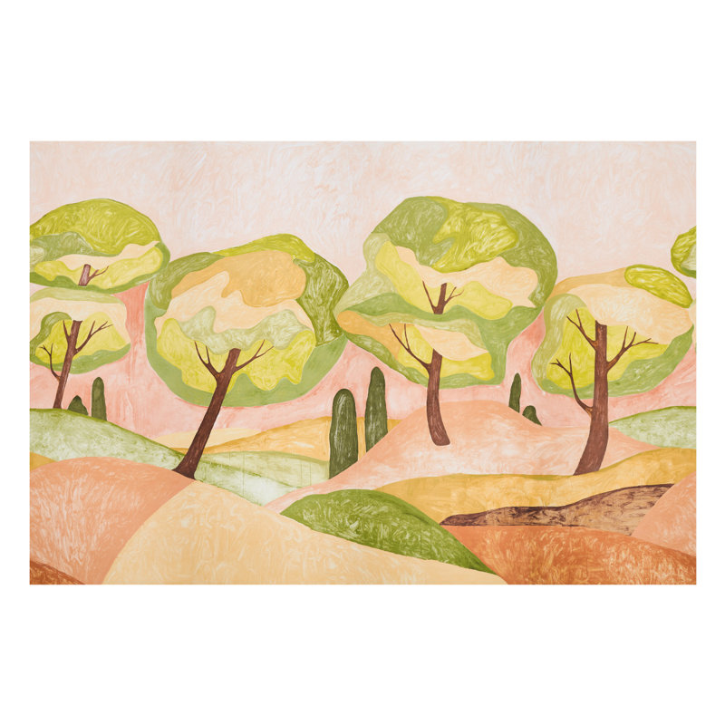 Ensemble de panneaux Schumacher x Abel Macias Forest Hills, Vert / rose