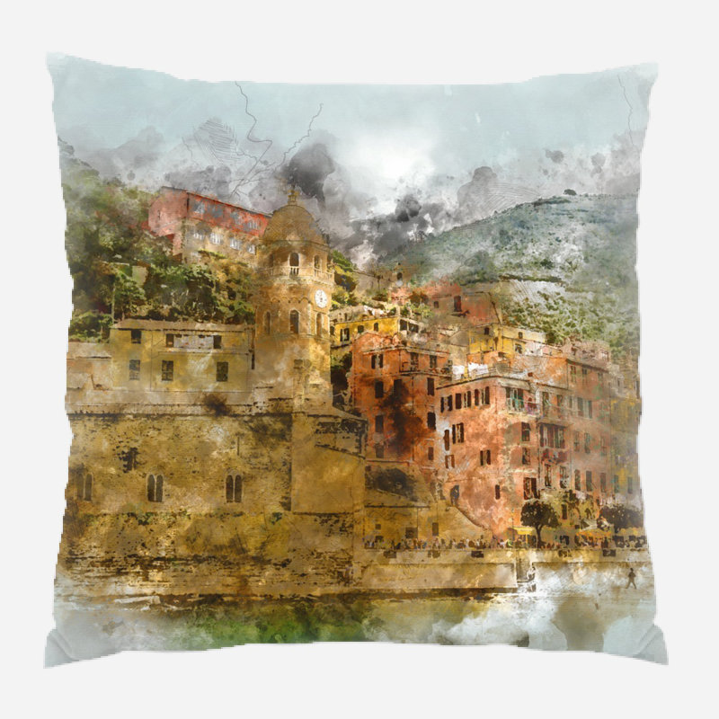 Coussin décoratif Rehaan, Microsuède, Intérieur