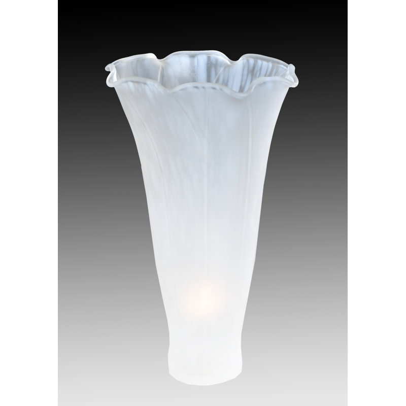 Abat-jour cloche en verre victorien 5 po H