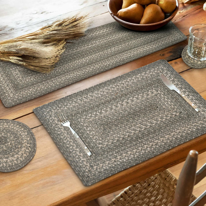 Chemin de table d'intérieur tressé en jute de qualité supérieure Kimmel, taille 11 po x 36 po, Rectangle 11 po x 36 po