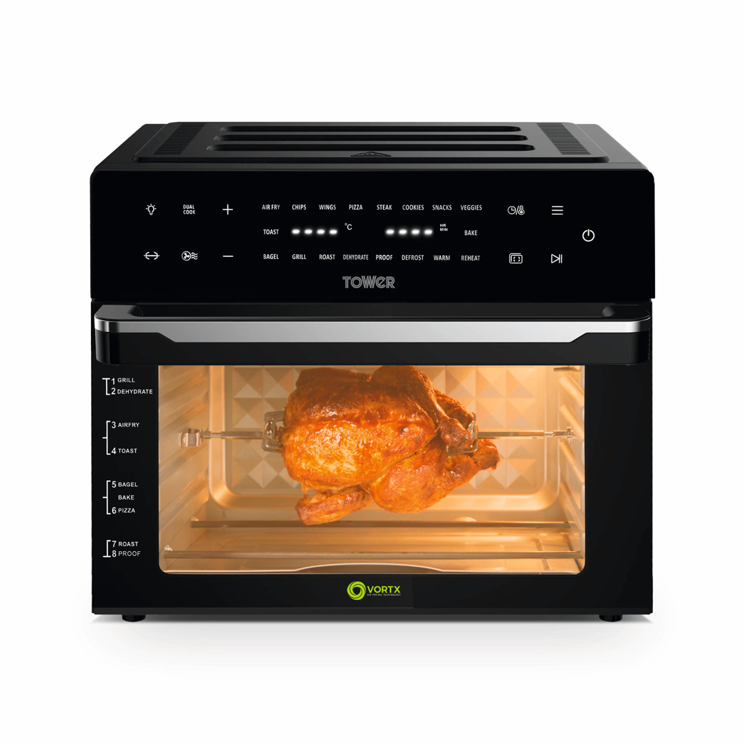 Tower Air Fryer Oven, Vortx Platinum Xpress Digital 30L, 1800W, T17122, Black - Image 6