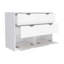 Commode 4 tiroirs, finition blanche-1596953340