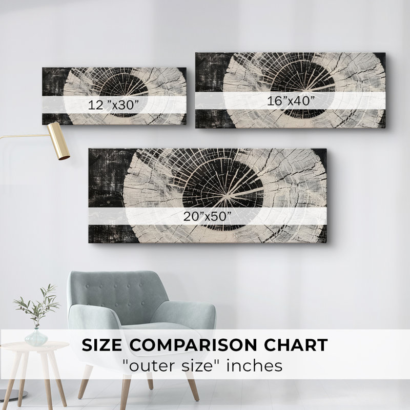 Abstract Series 2 # XXXVI-Toile tendue avec châssis large, H 12 po x l 30 po