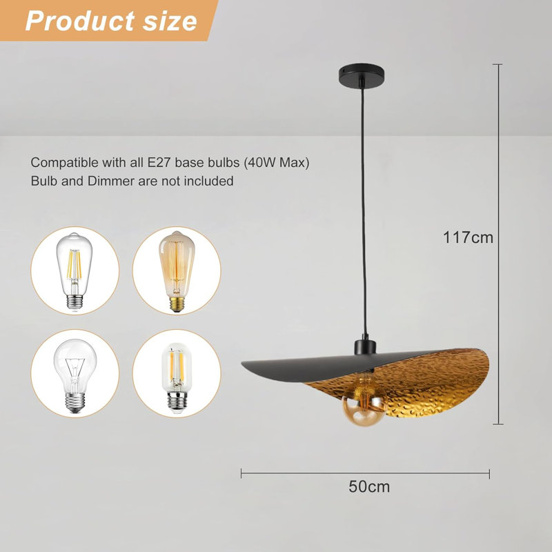 1 - Light Matte Black Novelty Pendant