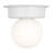 Milk Glass Shade Flush Mount-1327534412