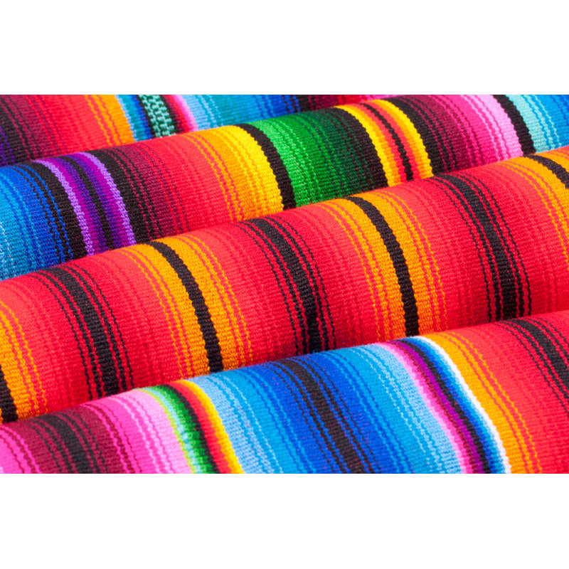 Mayan Textile In Chichicastenango, Guatemala by Edwindejongh - Wrapped Canvas Print, 30cm H x 46cm W x 3.8cm D