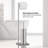 Pardeesville 28" Chrome Steel Free Standing Toilet Paper Holder with Brush