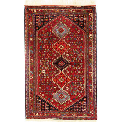 Hand Woven Cotton and Wool Oriental Area Rug