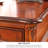Retro Brown Rectangular Solid Wood Writing Desk-872800048