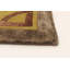 Tapis brun foncé / or clair à motif géométrique Checotah
