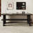 Black Rectangular Solid Wood desk-108953376