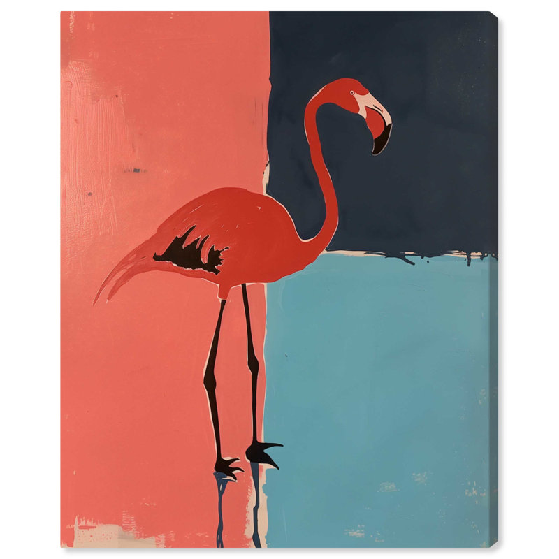 «Flamingo Tones» par Art Remedy, Toile tendue, H 20 po x l 16 po