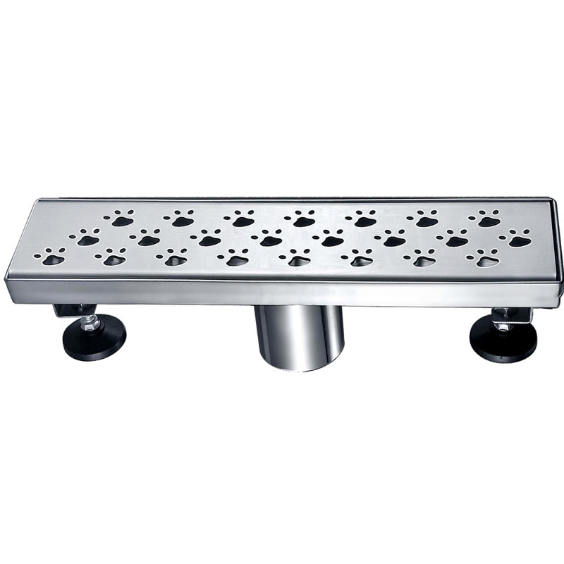 Memuru River Series 12 Inch Long Stainless Steel Linear Floor Shower Drain