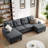 Laith Upholstered U-Shaped Sectional Symmetrical-1997581956