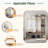 Farmhouse Hall Tree With 4 Hidden Hanging Hooks, 8 Doors, Seating Bench And Shoe Cabinet-53378590