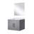 Single Bath Vanity 24 In. W X 22 In. D, Quartz Countertop And 18 In. Mirror