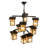 9 - Light Dimmable Tiered Chandelier