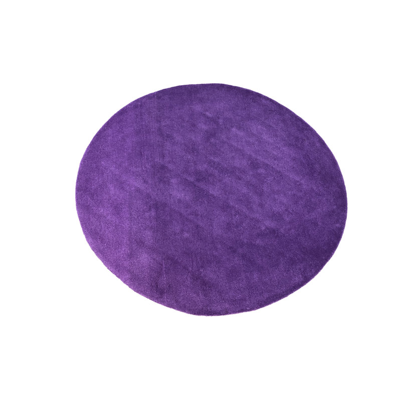 Round Enedina Solid Colour Area Rug, Round 120cm